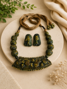 Verdant Heritage Handcrafted Necklace Set