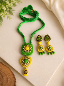 Sunflower Artisan Jewelry Set