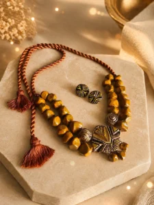 Tribal Gold Necklace Set